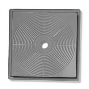 Квадратная крышка с рамкой скиммера SM for Composite pools, цвет серый